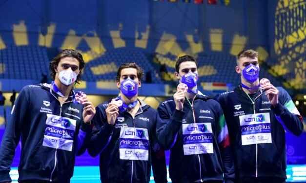 Europei 2021 | Europei 2021 | Bronzo 4×100 stile con record di Miressi