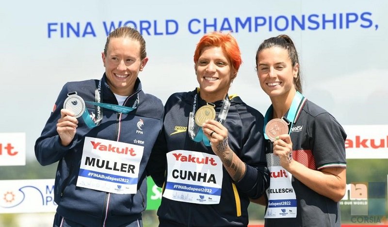 Budapest 2022 | 5 km femminile: Gabbrielleschi di bronzo. Oro Cunha, Muller argento