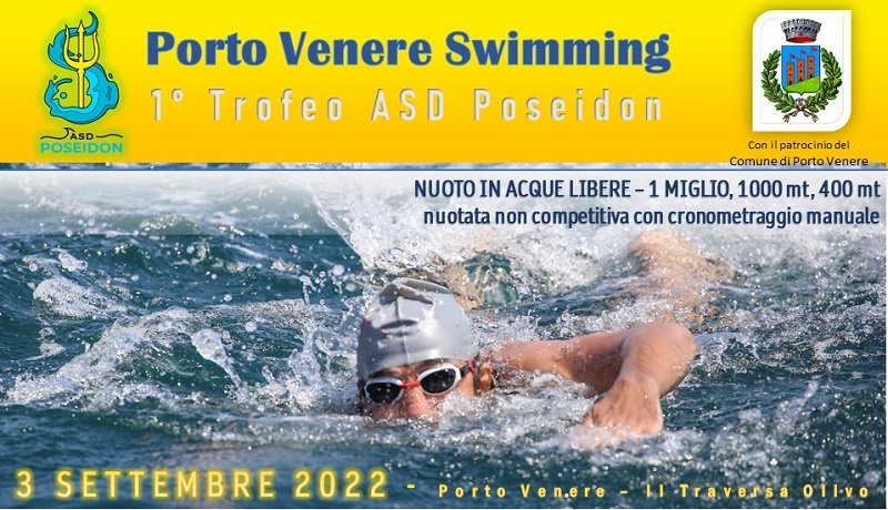 1° Trofeo ASD Poseidon, sabato 3 settembre la nuotata inclusiva