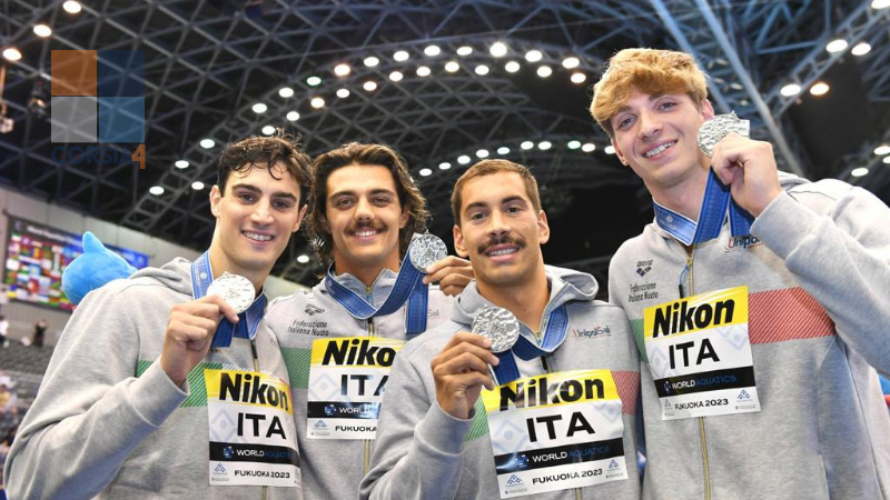 Nuoto, Mondiali Fukuoka 2023 | Argento Italia e tre WR Marchand, Titmus, Australia nel D1