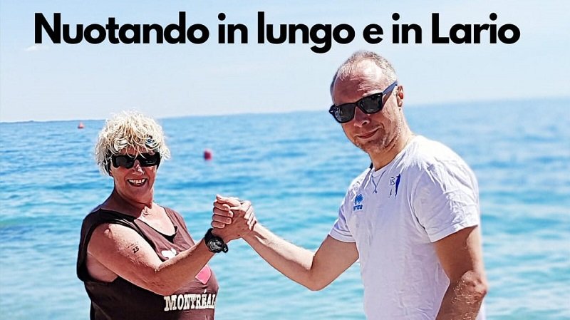 Nuotando in lungo e in Lario: la sfida di Cristian e Stefania