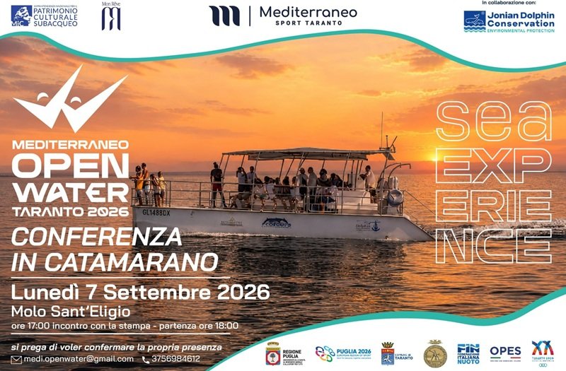 Taranto, torna Mediterraneo Open Water. Il 7 settembre la “sea experience” di presentazione